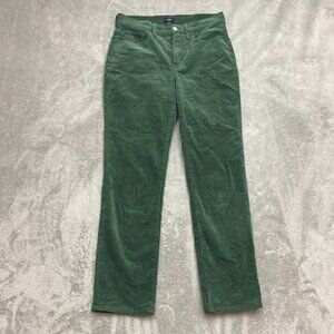 J.Crew 26P Corduroy Full-Length Essential Straight Pant Forest Fern Green Womens